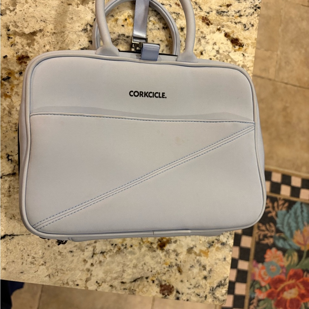 Corkcicle Light Blue Geometric Handbag